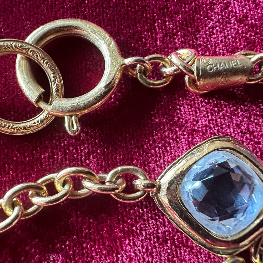 Chanel Vintage Quilted Crystal Sautoir - Picture 3 of 4